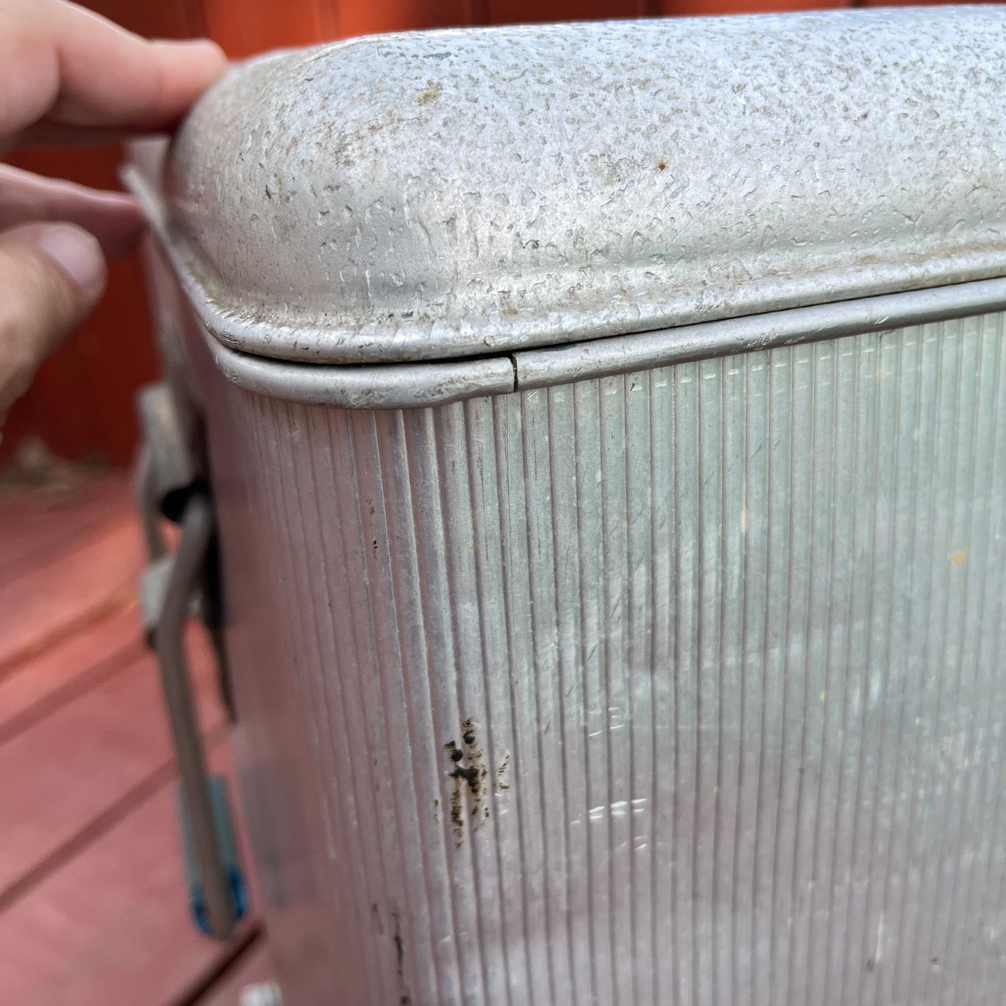 Vintage 50s J.C. Higgins Aluminum Cooler / Ice Chest