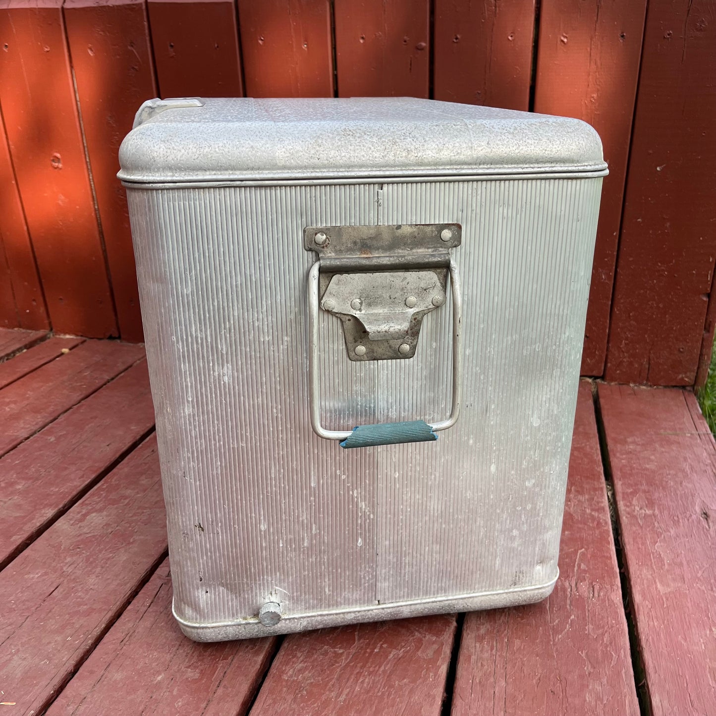 Vintage 50s J.C. Higgins Aluminum Cooler / Ice Chest