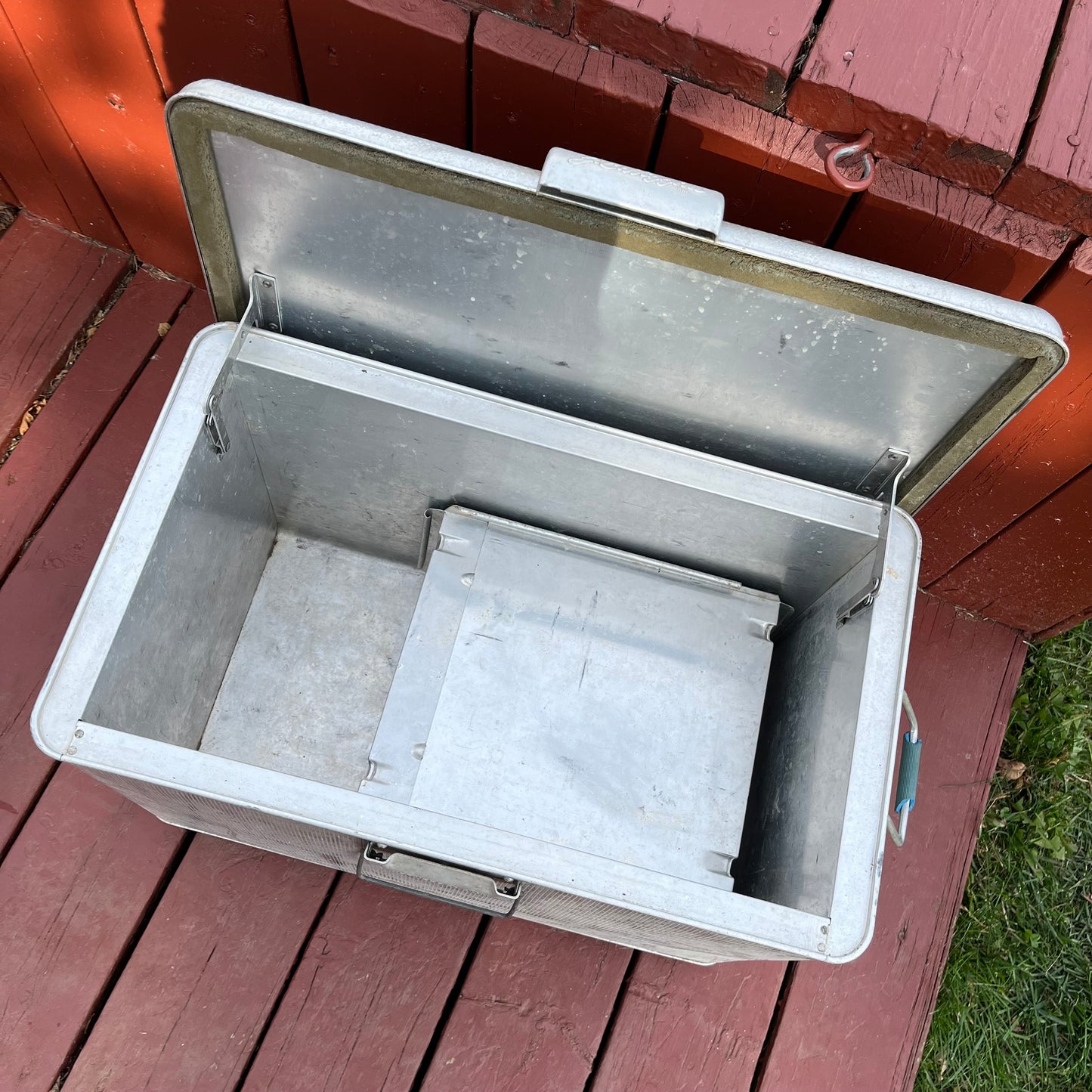 Vintage 50s J.C. Higgins Aluminum Cooler / Ice Chest