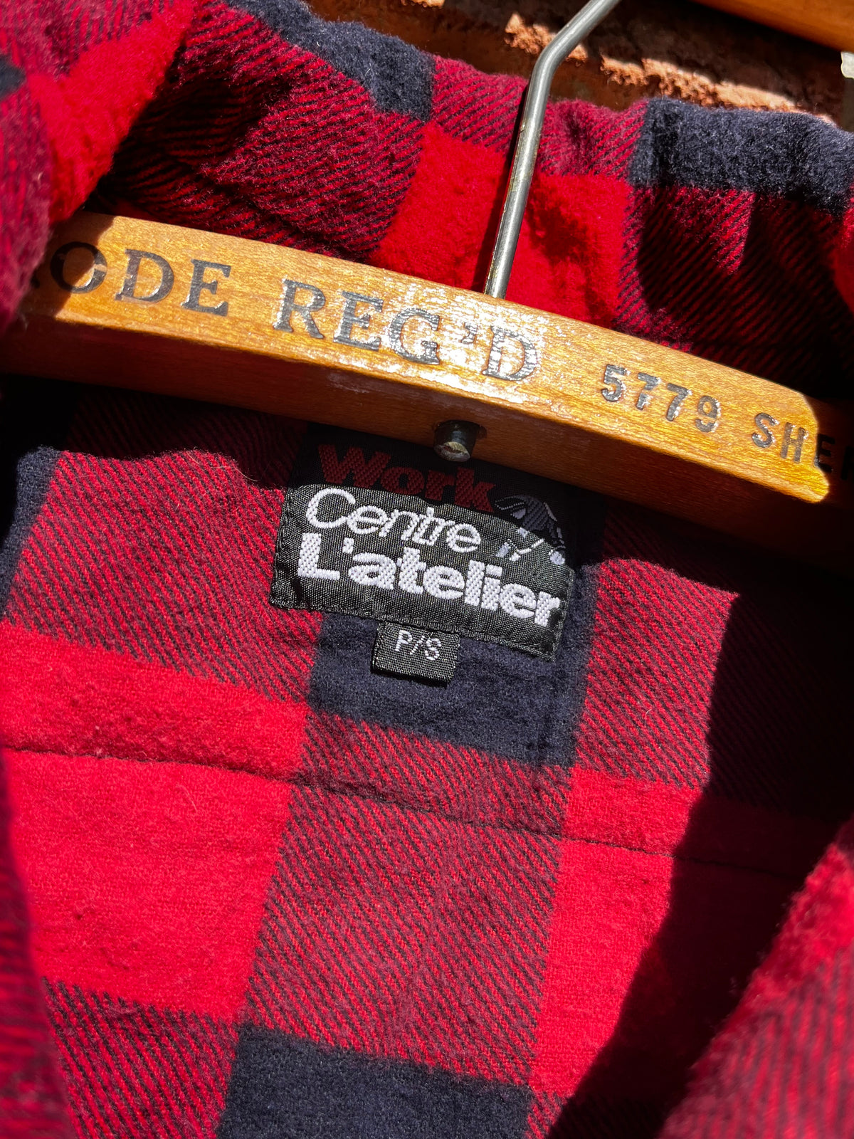 Vintage Work Centre L' Atelier Buffalo Check Flannel Vest