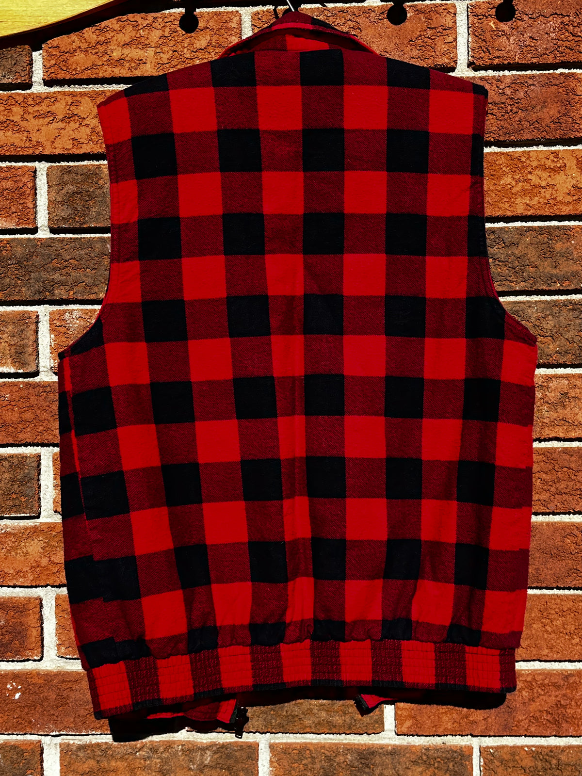 Vintage Work Centre L' Atelier Buffalo Check Flannel Vest