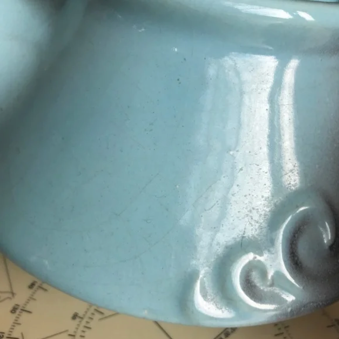 Vintage Beauce Blue Wave Teapot Set