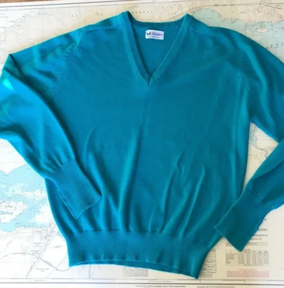 Vintage Fletcher  V Neck Sweater