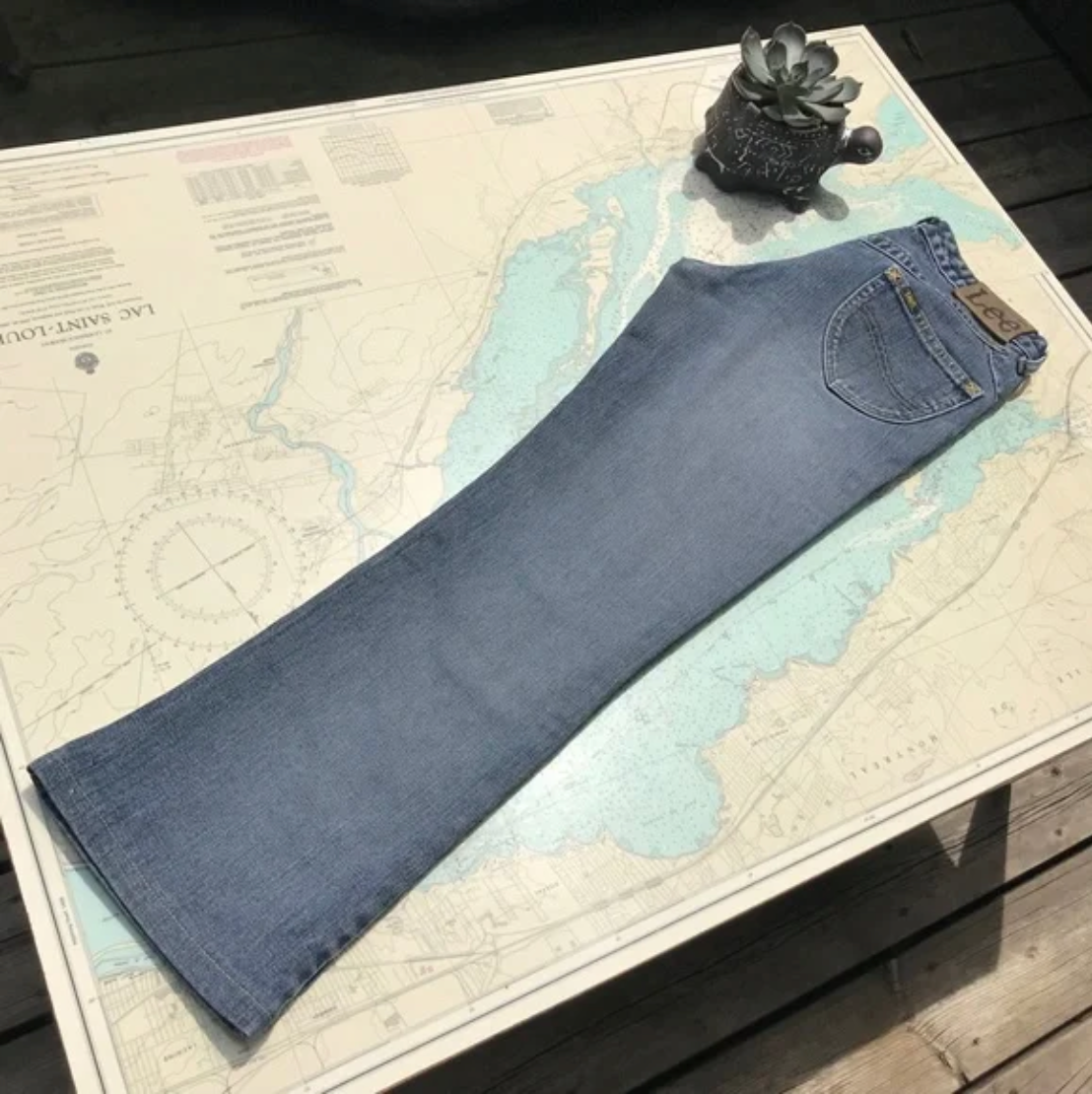 Vintage Lee Long Service Boot Cut Jeans 28