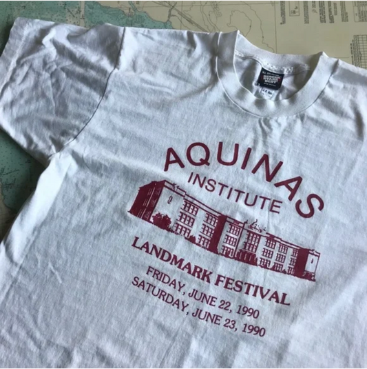 1990 Aquinas Institute Vintage Festival Tee