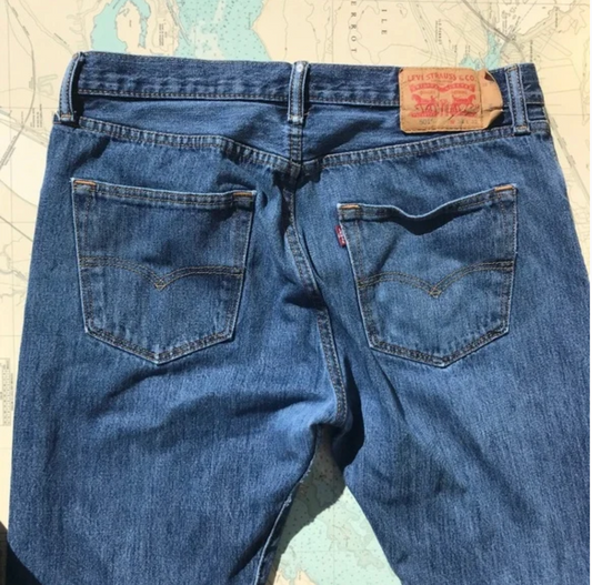 Vintage 00s Distressed Levi's 501 Button Fly 34x32