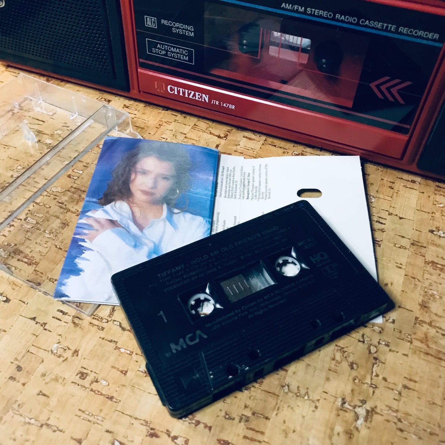 Vintage 1988 Tiffany Hold An Old Friend's Hand Cassette Tape