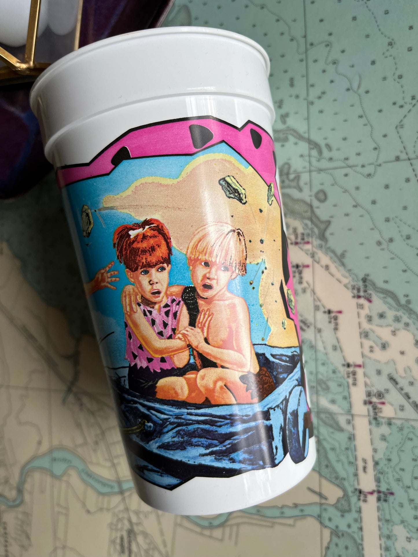 Vintage 90s The Flintstones Collectible Plastic Cup