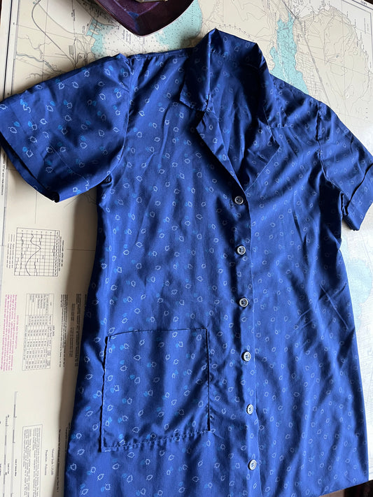 Vintage 90s Handmade Cotton Shiftdress