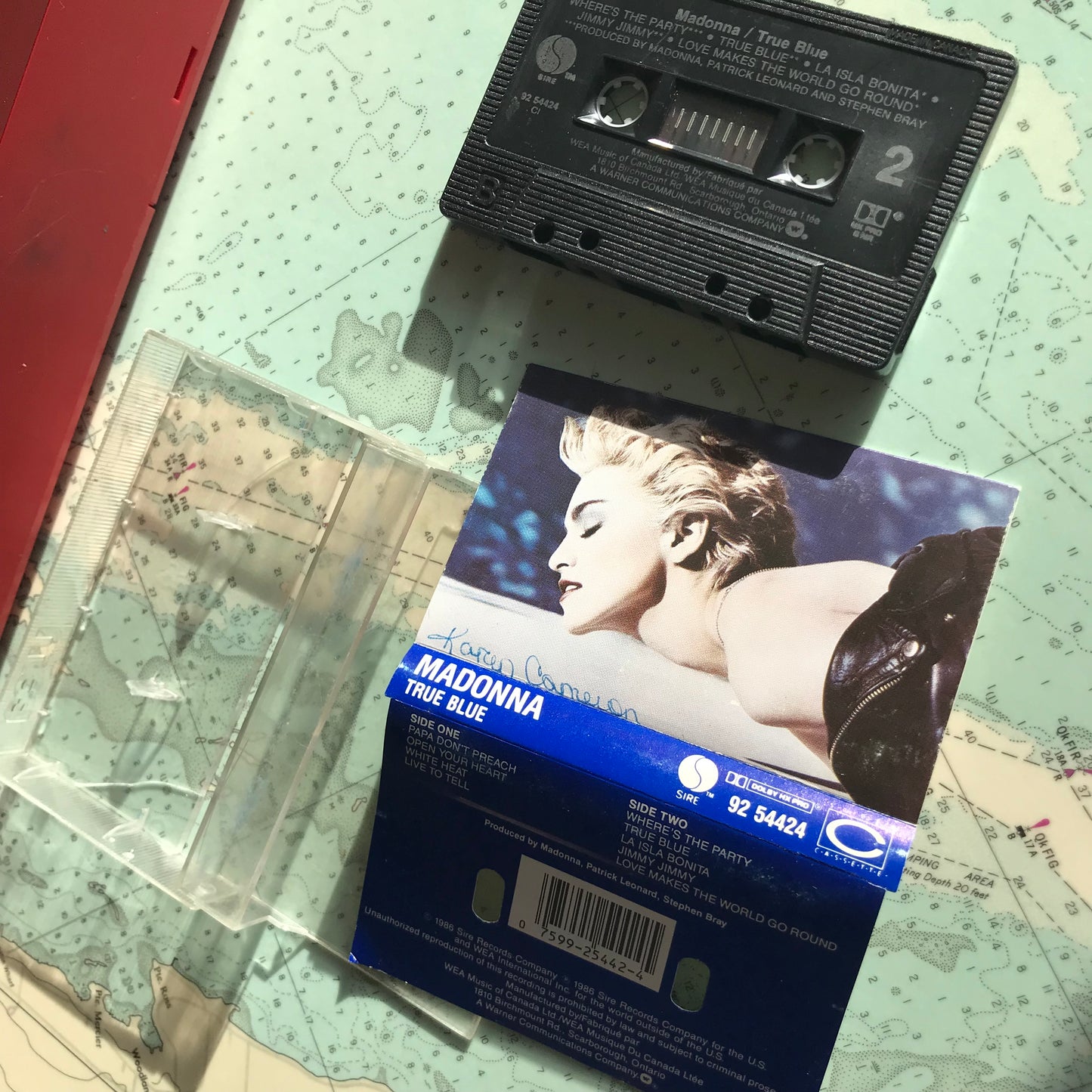 Vintage 1986 Madonna True Blue Cassette Tape