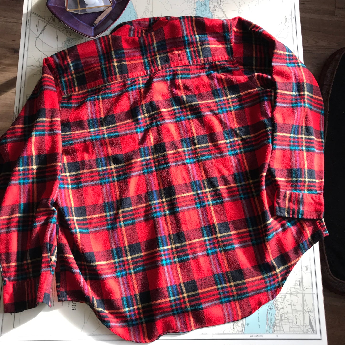 Vintage Royal Choice Classic Red Flannel Button Up