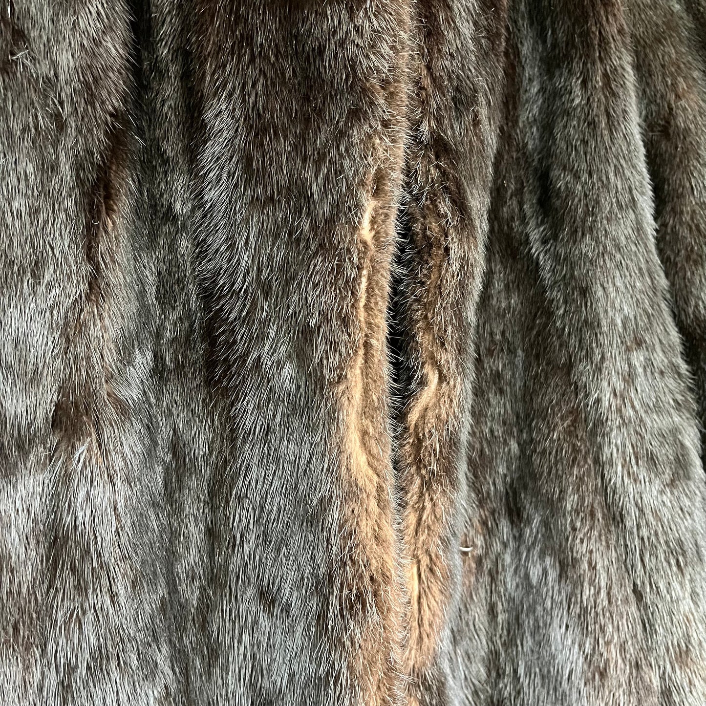 Vintage Black & Brown Fur Hudson Bay Jacket
