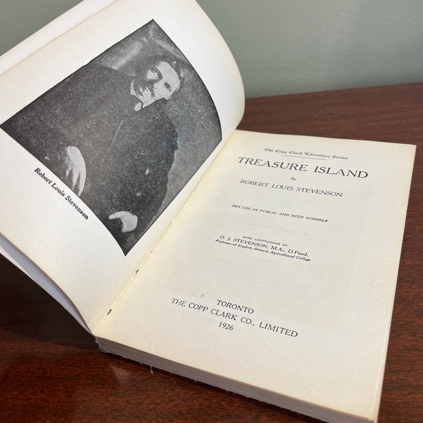 Vintage 1926 Treasure Island #29 The Copp Clark Literature Series