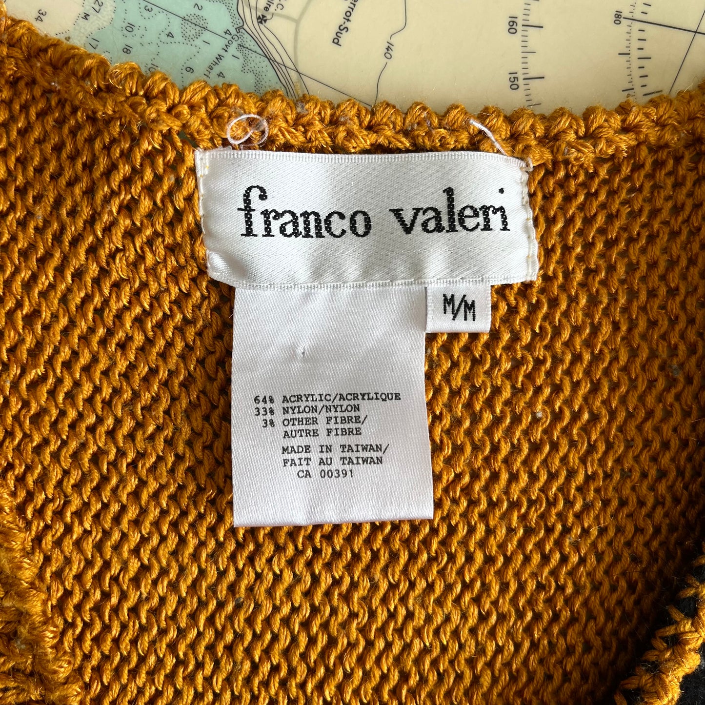 Vintage Franco Valerie Two Tone Splash Sweater