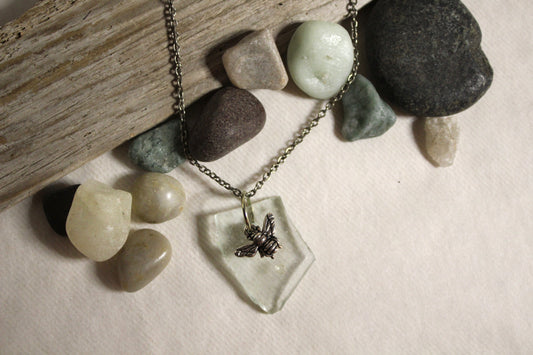 Beach Glass Necklace - Ice Ice Beeby