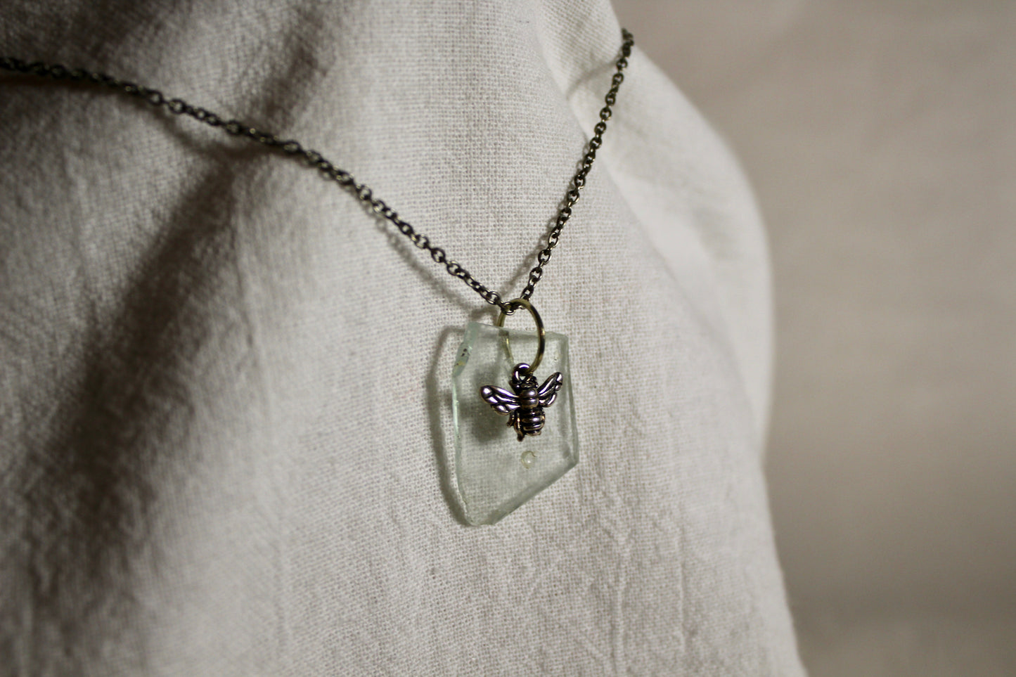 Beach Glass Necklace - Ice Ice Beeby