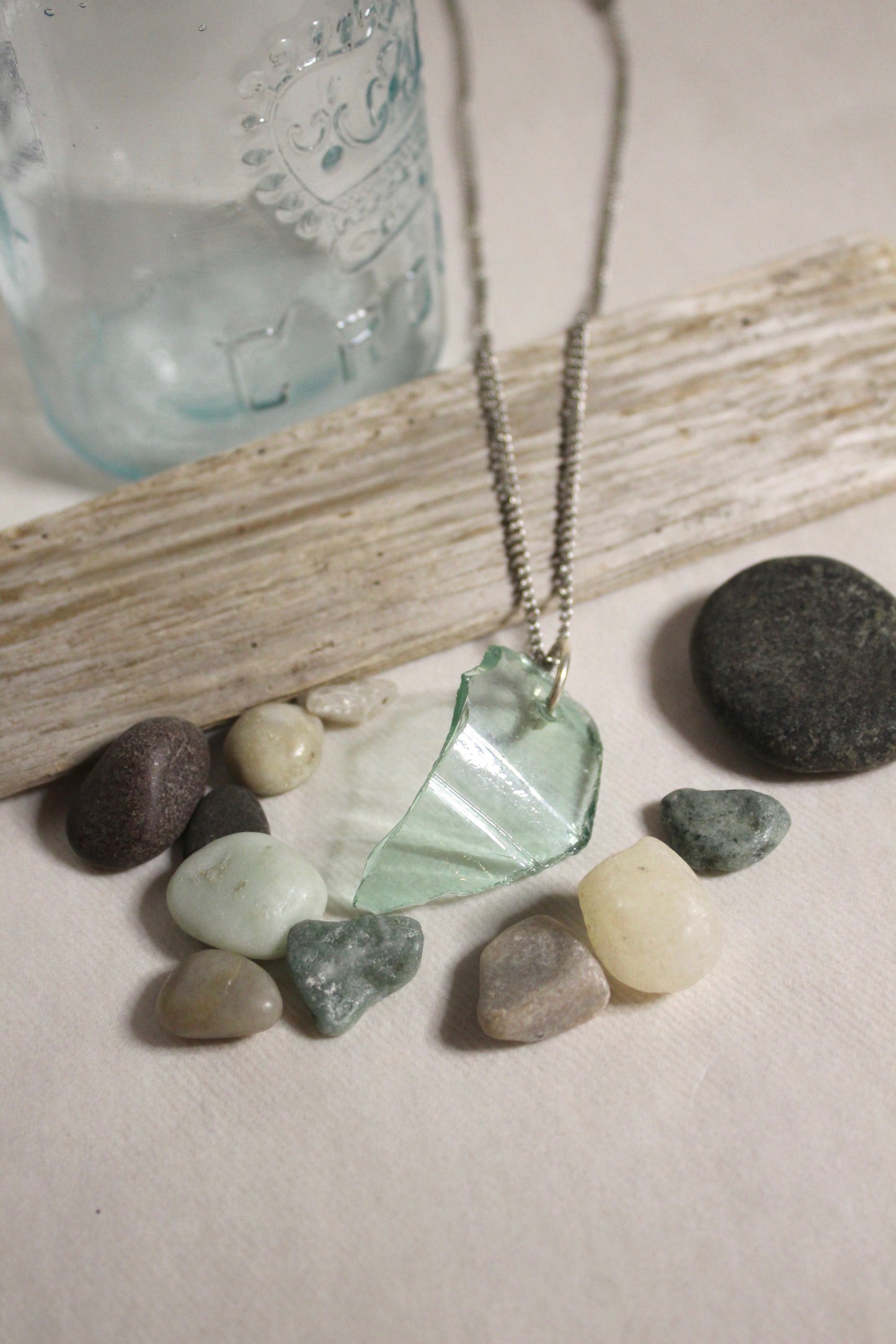 Beach Glass Necklace - Smooth Seas