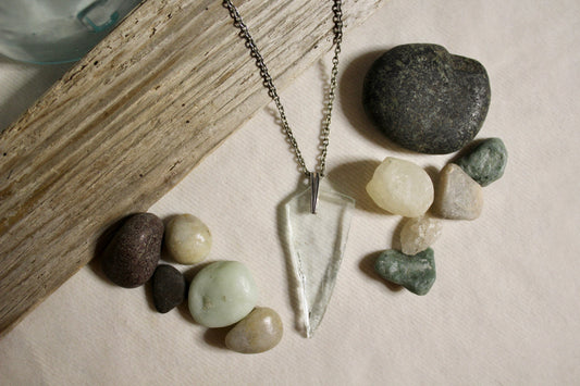 Beach Glass Necklace - Classic Clean