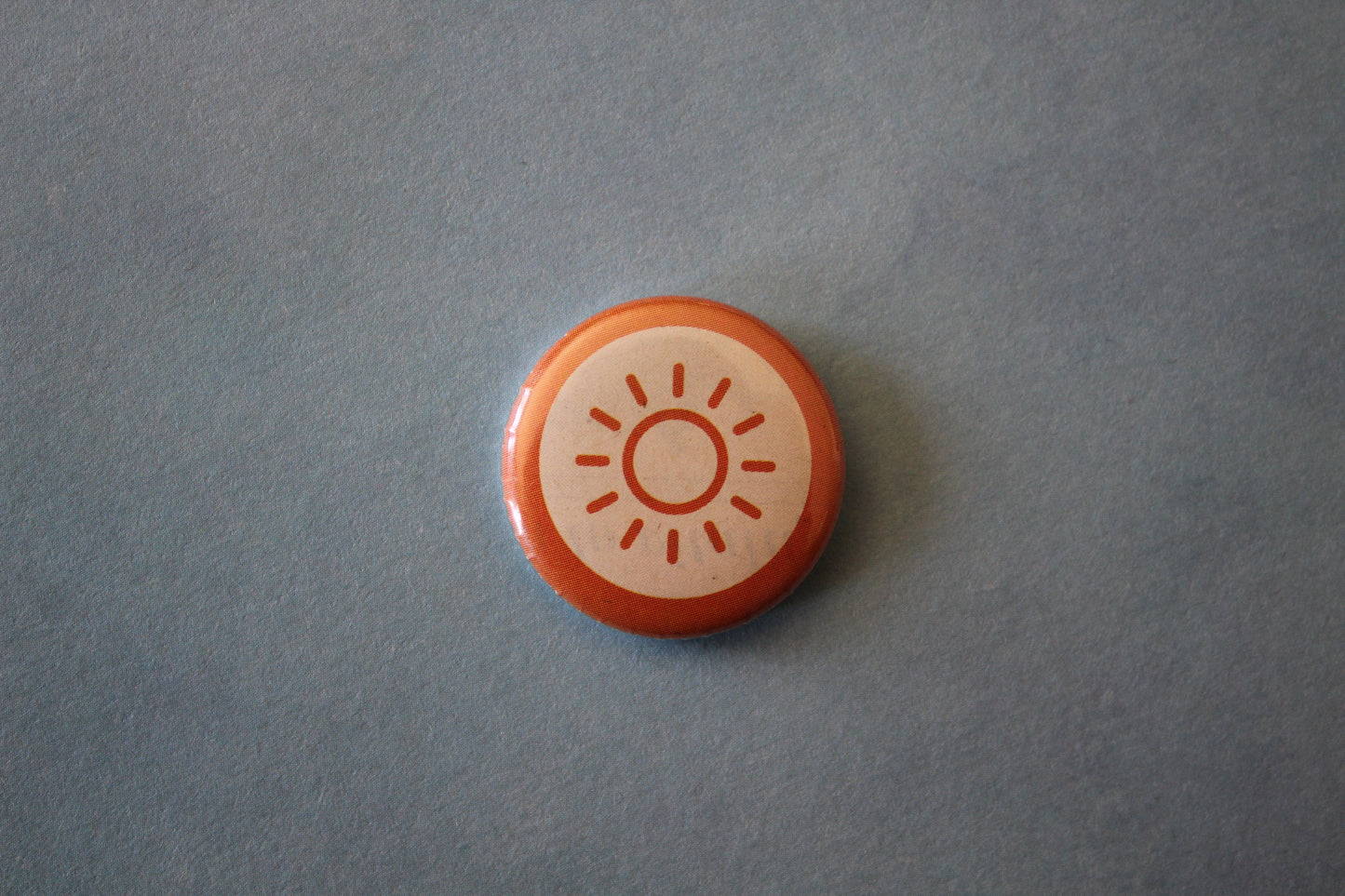 Button - Orange Sun