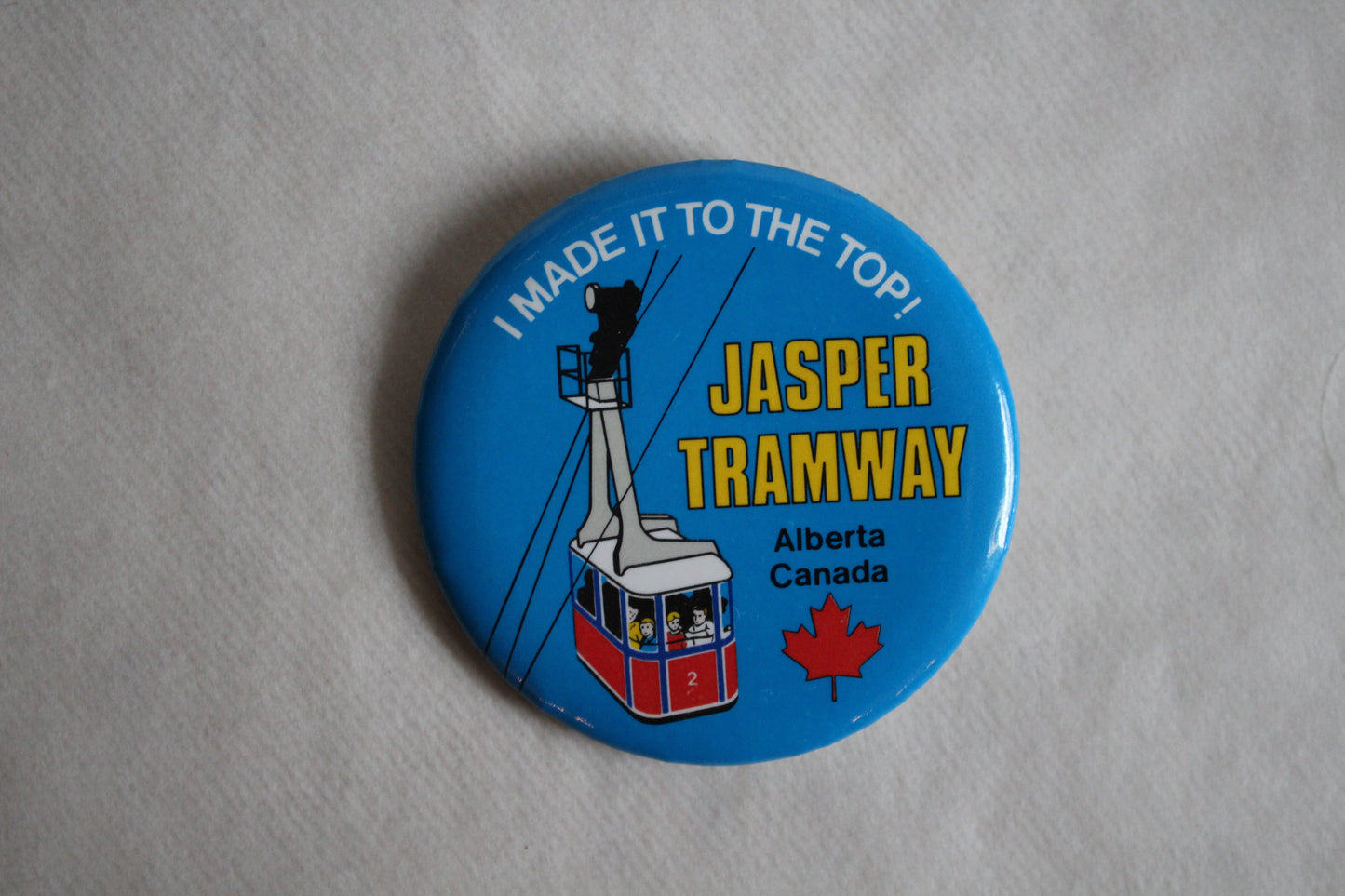 Retro Button - Jasper Tramway