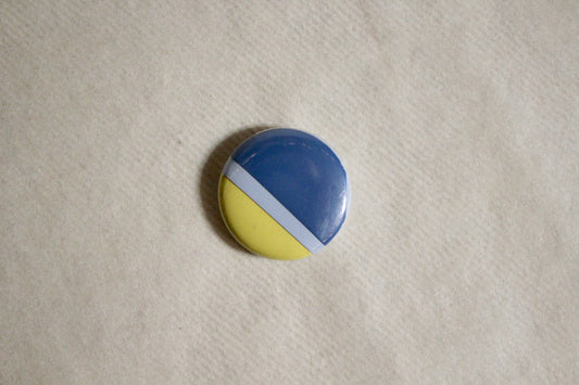Button - Blue & Yellow