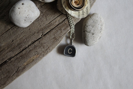 Typewriter Key Necklace C