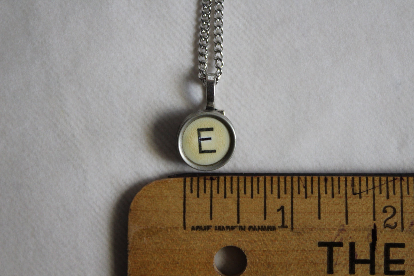 Typewriter Key Necklace E