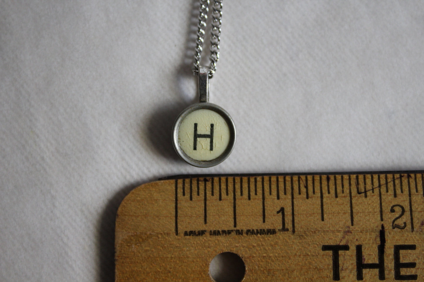 Typewriter Key Necklace H