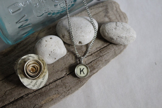 Typewriter Key Necklace K