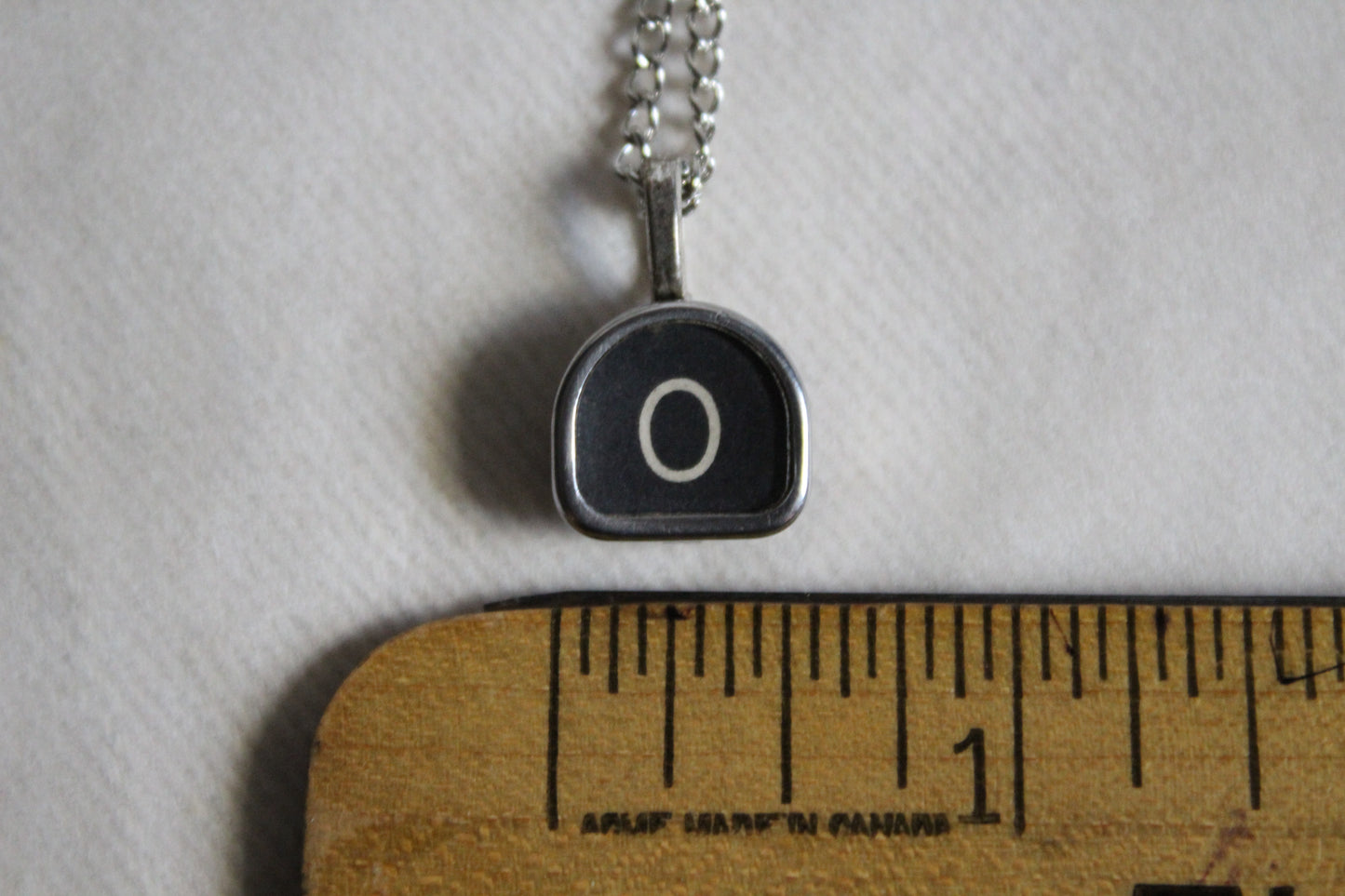 Typewriter Key Necklace O