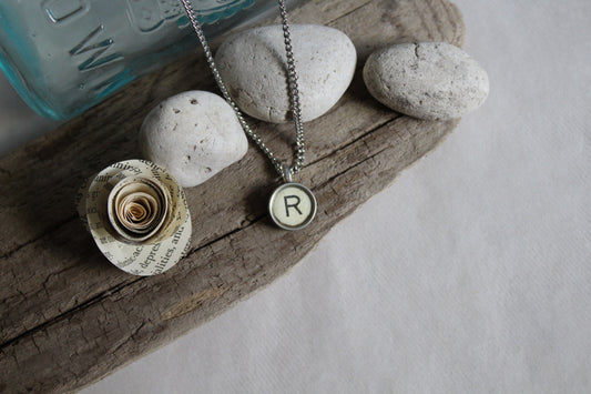 Typewriter Key Necklace R