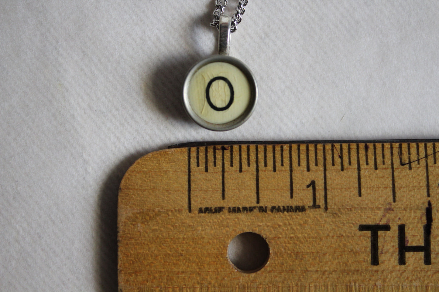 Typewriter Key Necklace O