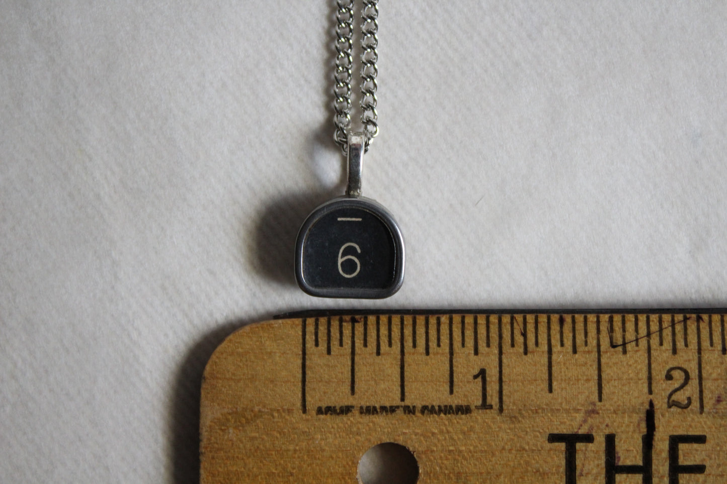 Typewriter Key Necklace #6