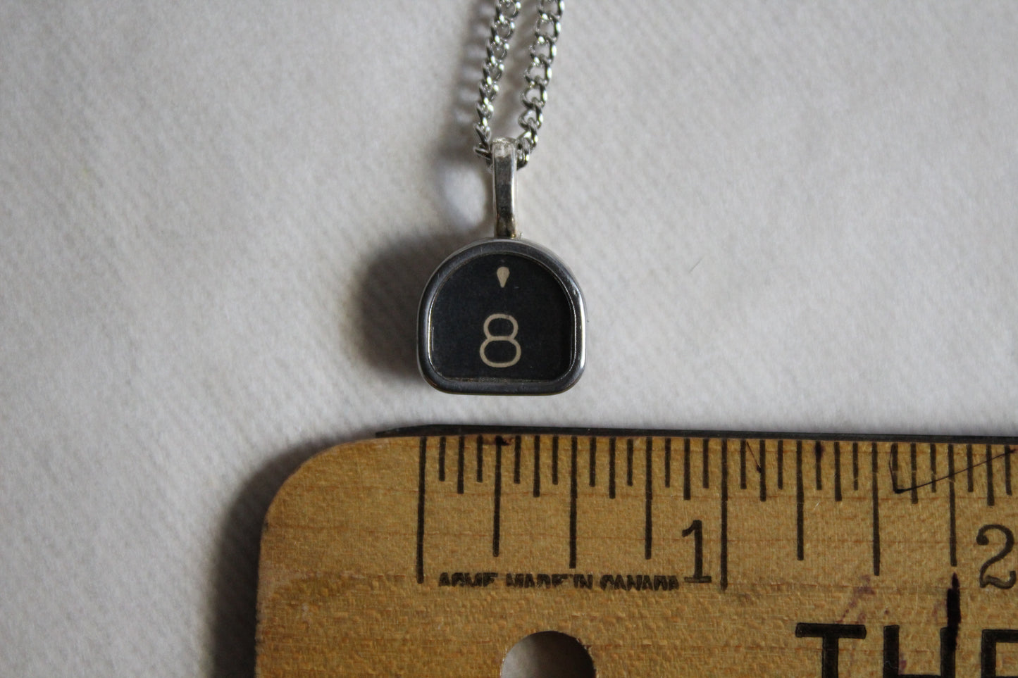 Typewriter Key Necklace #8