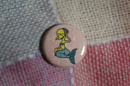Button - Burns Mermaid
