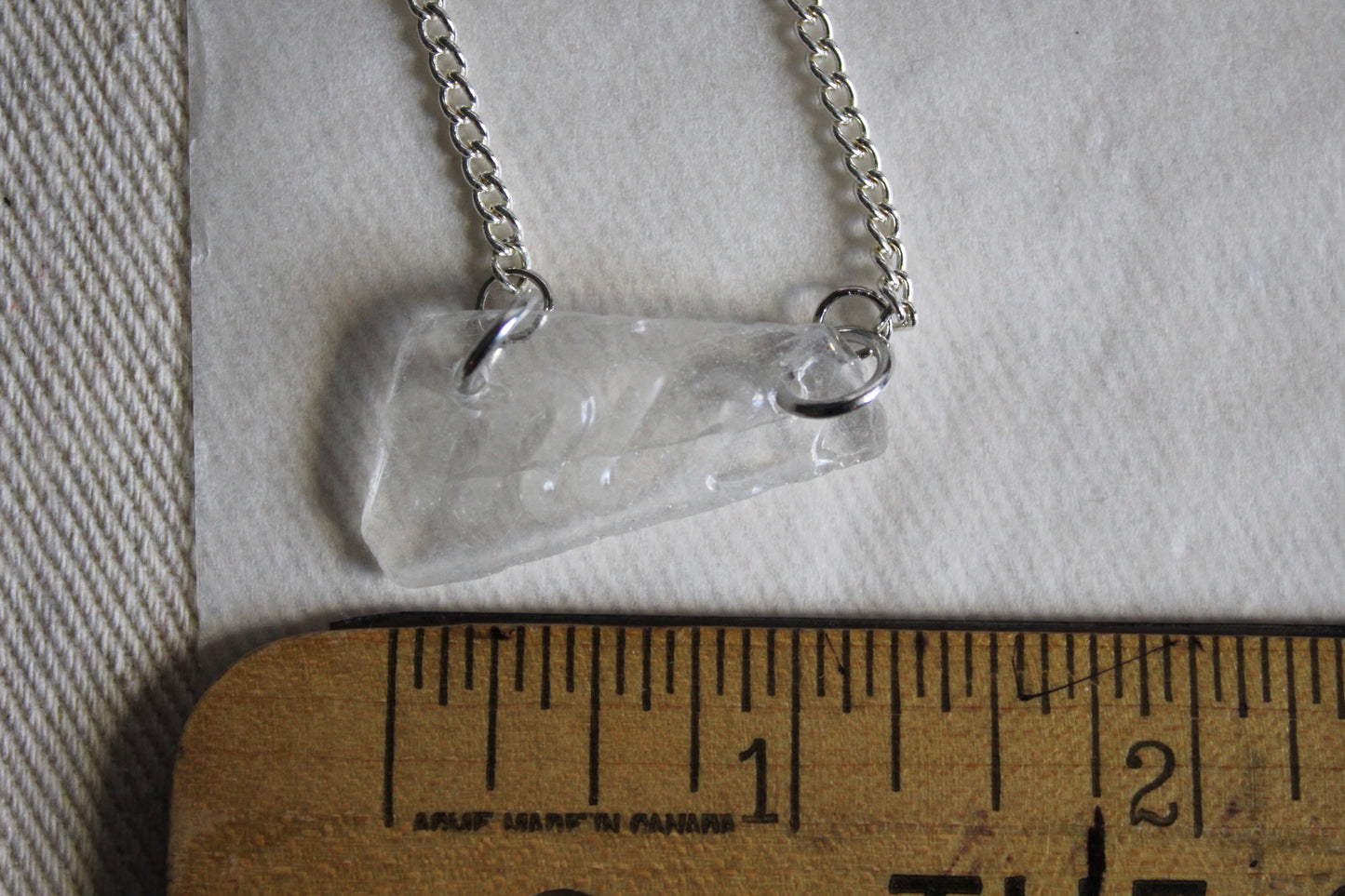 Beach Glass Necklace - Mint