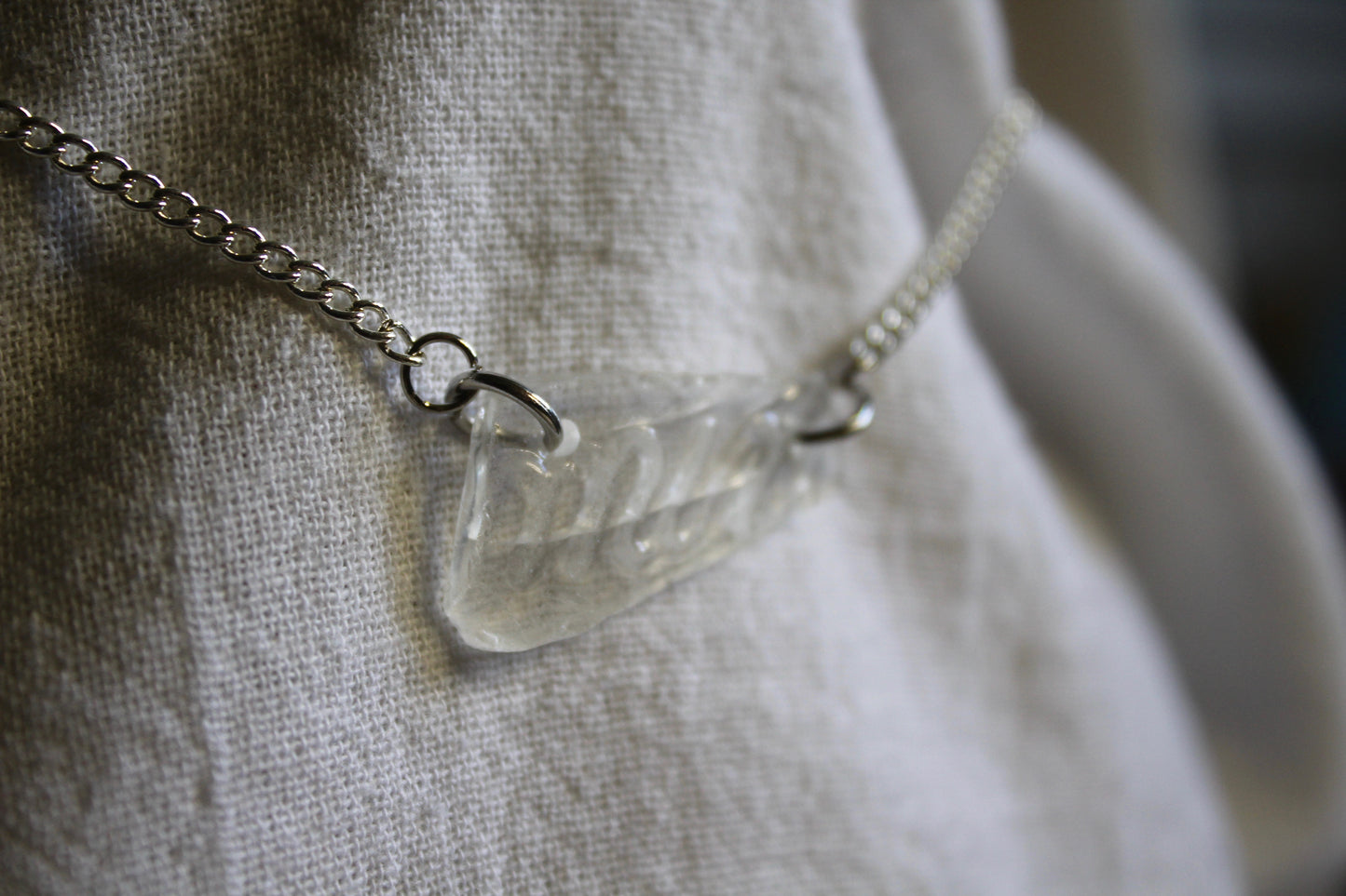 Beach Glass Necklace - Mint