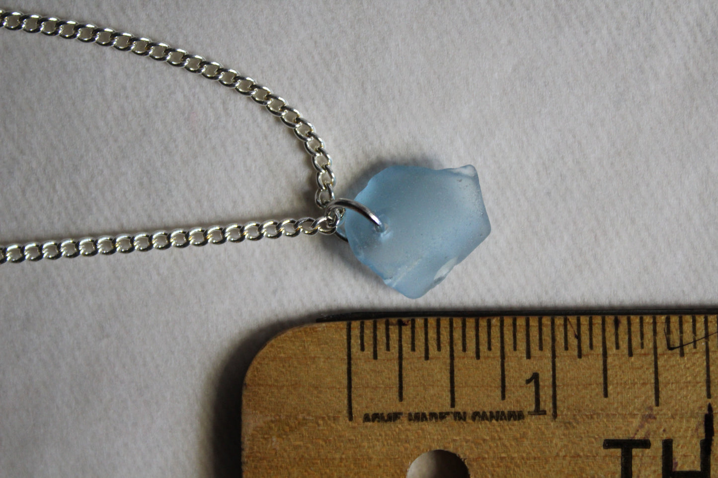 Beach Glass Necklace - Blue Crown