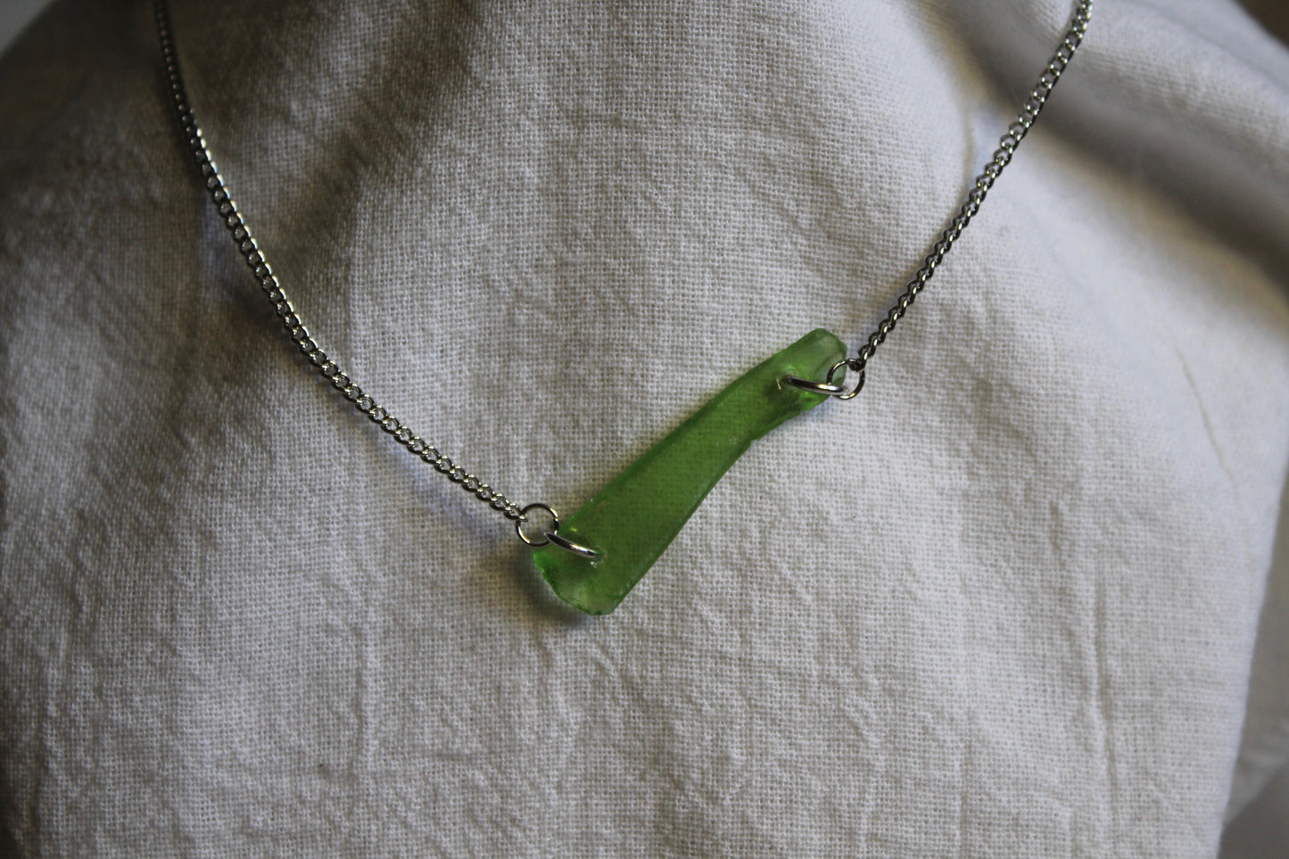 Beach Glass Necklace - Grassblade