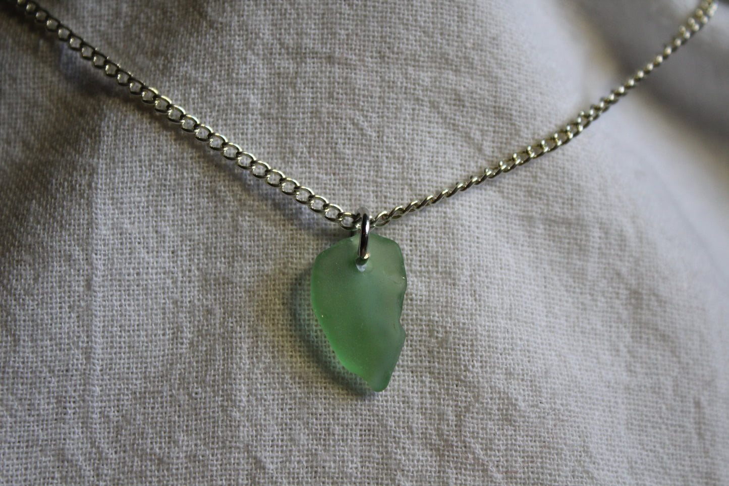 Beach Glass Necklace - Little Leaf