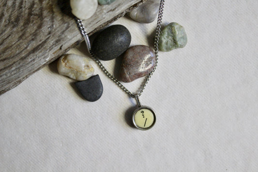 Typewriter Key Necklace Question ?