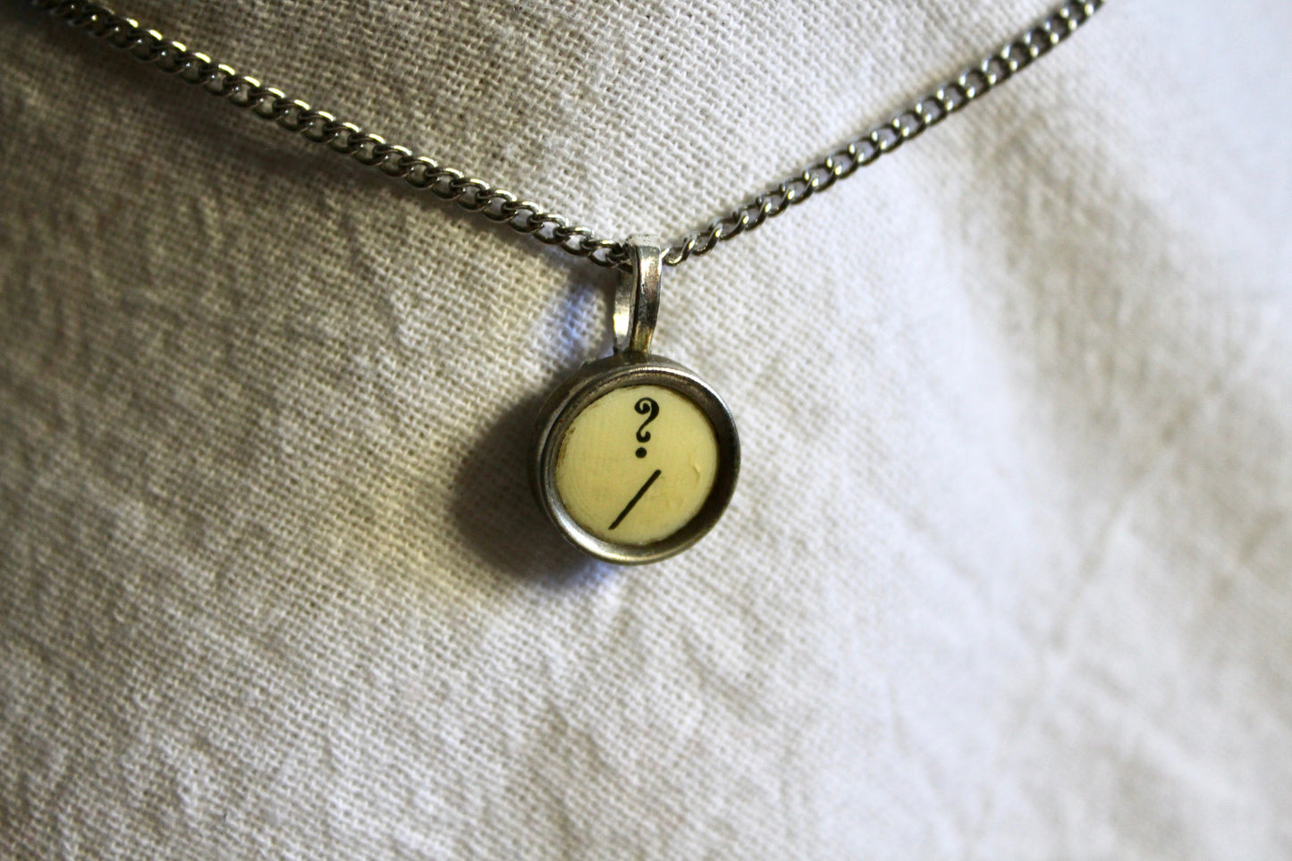 Typewriter Key Necklace Question ?