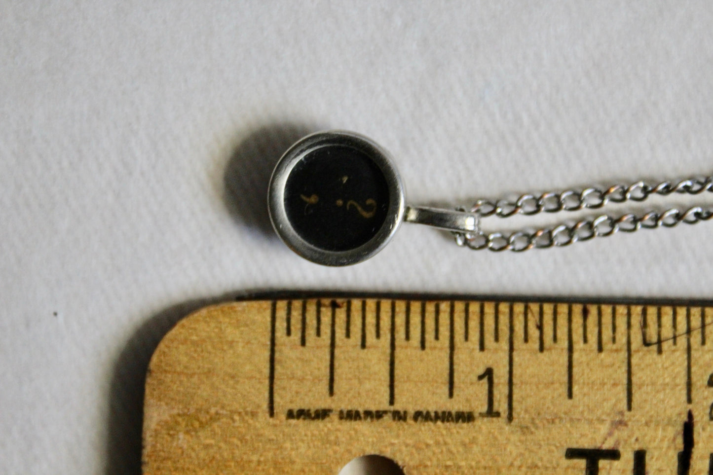 Typewriter Key Necklace Question ? (black)