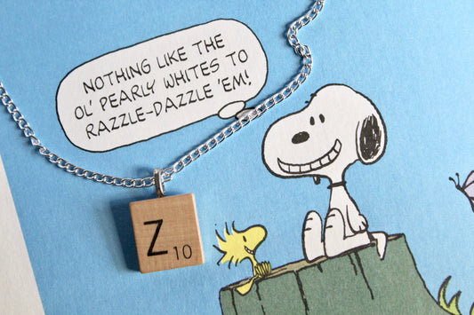 Scrabble Tile Necklace - Z