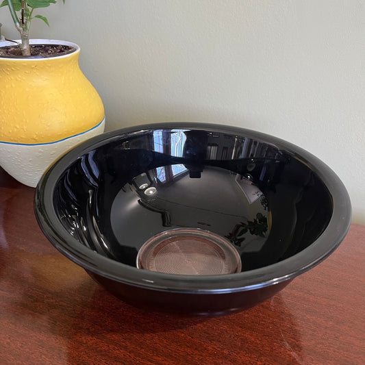 Vintage Black Pyrex Bowl 2.5L #325